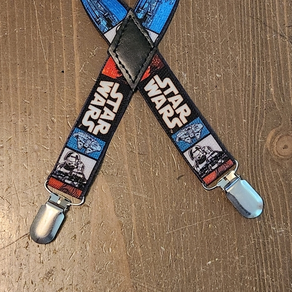 Star Wars Elastic Adjustable Clip-on Kids Suspenders Great Condition Multi-Color - Picture 6 of 15